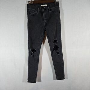 Levi's Premium 710 Super Skinny Jeans Womens Size 26 Used Once Blue Black Jeans